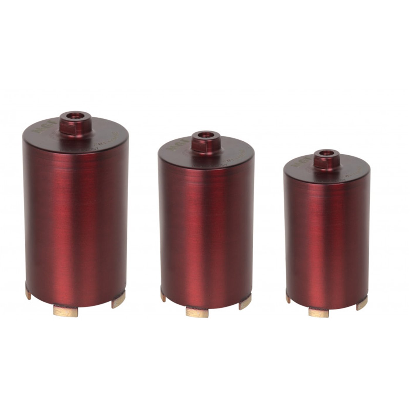 Diamond laser core bit for dry drilling 