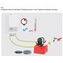 Descaling pump eliminates limestone with acid chemical