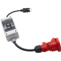 Adapter 400V 32A – 230V 16A (Schuko) for MGF Vulcano POWER Floor Heater