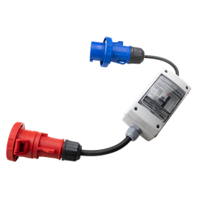 Adapter 400V 32A – 230V 32A (CEE Blau) für MGF Vulcano POWER Estrichheizer